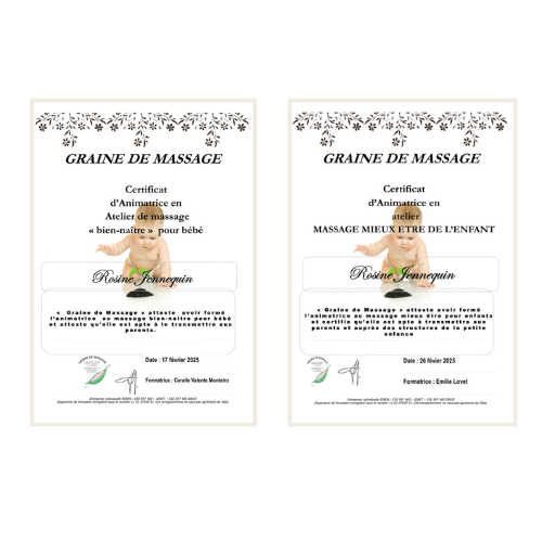 certificat massage