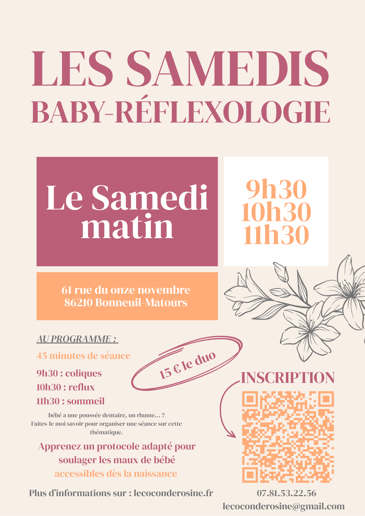 Réflexologie samedis baby réflexologie